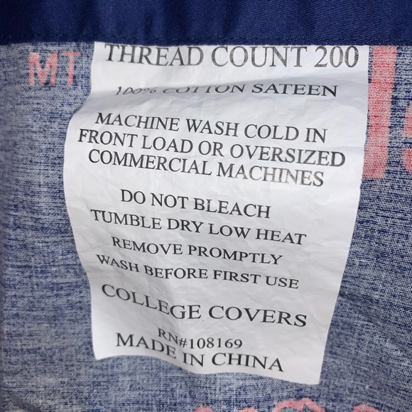 University of MS OLE MISS REBELS Curtain dorm window valance - Picture 6 of 6